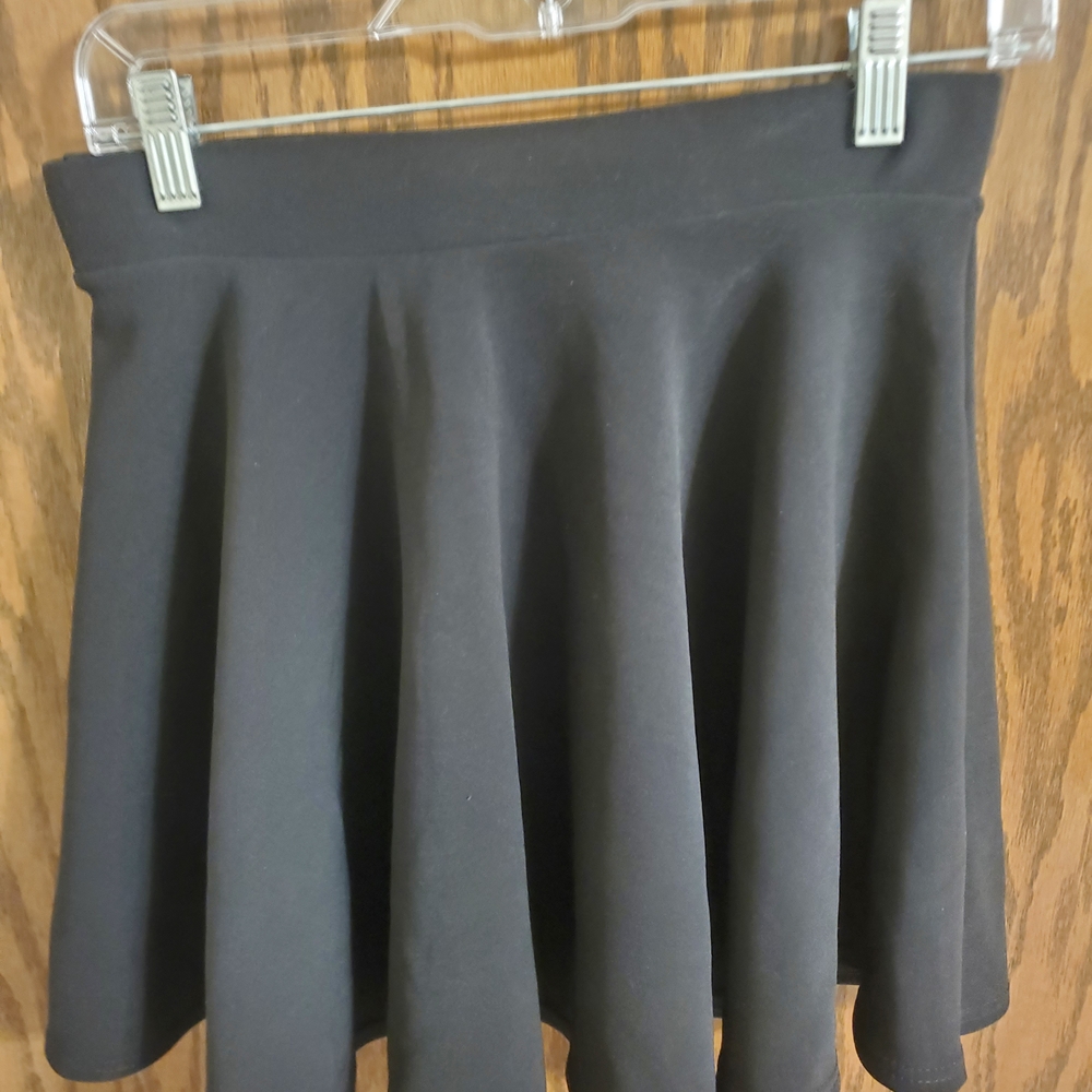 Elegant Black Skater Skirt